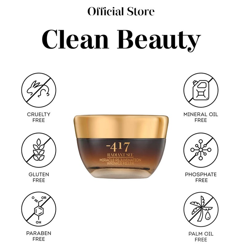 -417 Dead Sea Cosmetics Miracle Rejuvenation Wrinkle Filler With Jojoba Oil & Collagen for Instant Visible Lifting and Smoothing - 100% Vegan - Image 3